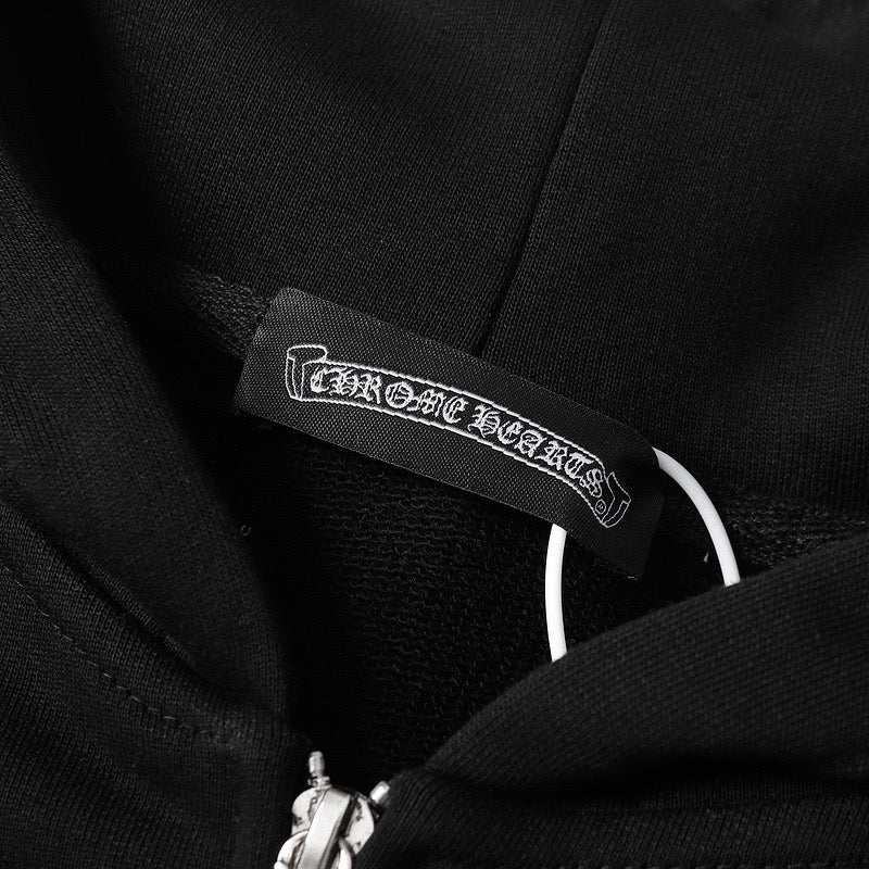 Chrome Hearts 2025 New Cross Sanskrit zipper hoodie 7019