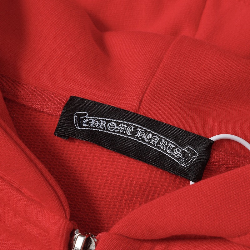 Chrome Hearts 2025 New Cross Sanskrit zipper hoodie 7019