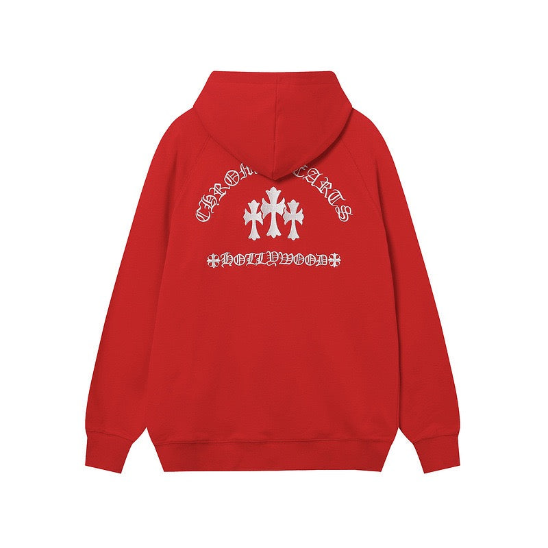 Chrome Hearts 2025 New Cross Sanskrit zipper hoodie 7019