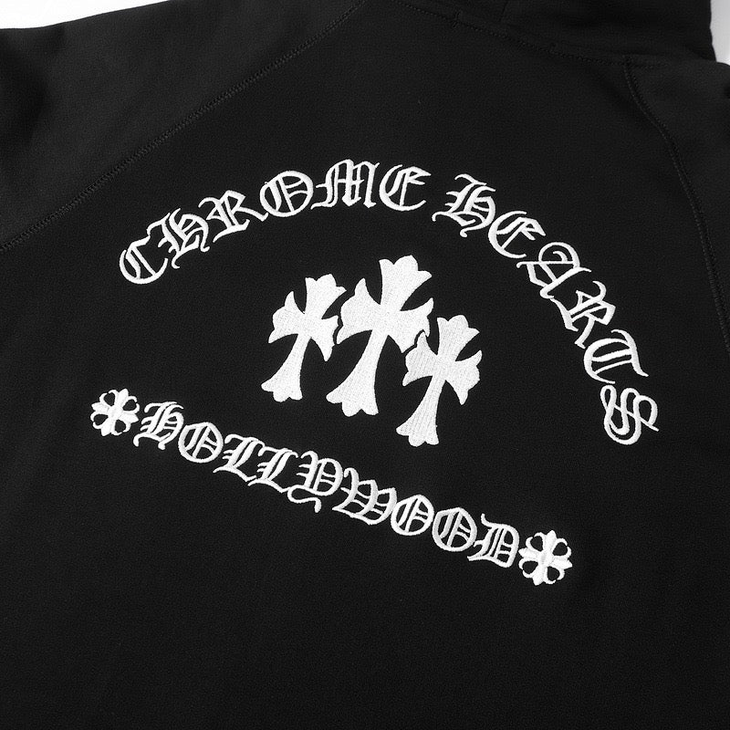 Chrome Hearts 2025 New Cross Sanskrit zipper hoodie 7019