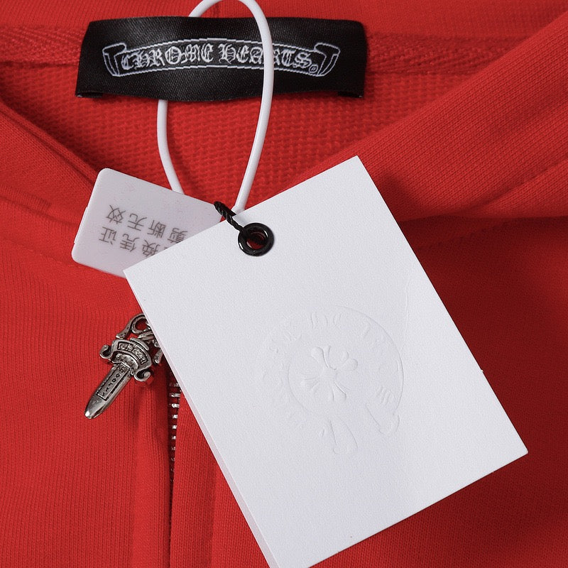 Chrome Hearts 2025 New Cross Sanskrit zipper hoodie 7019