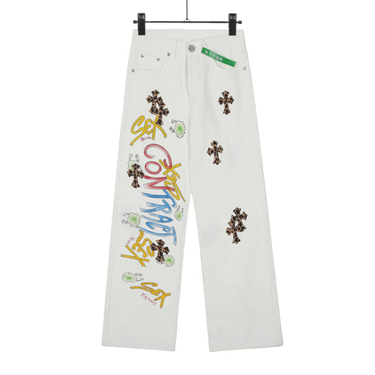 Chrome Hearts New style cross pants 8128