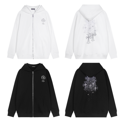 Chrome Hearts 2025 New Zippered Sweatshirt TQ02