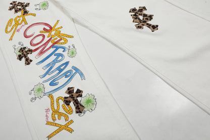 Chrome Hearts New style cross pants 8128